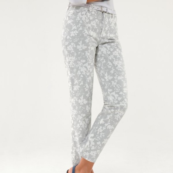 NYDJ Denim - NYDJ Ankley Print Jeans in Creme 12P